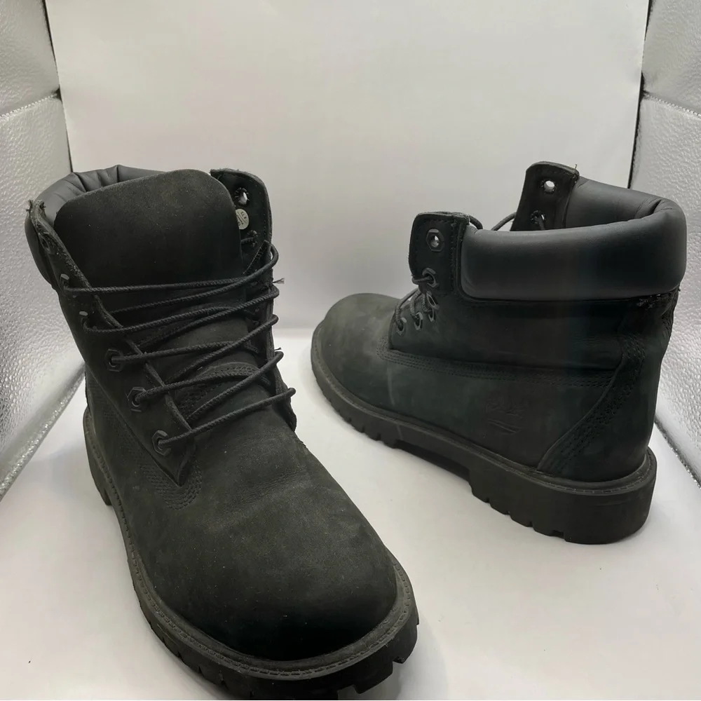 Timberlands boots black | big kids 4.5 200 gram - Picture 1 of 7